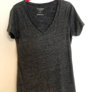 Old navy gray v neck tee small